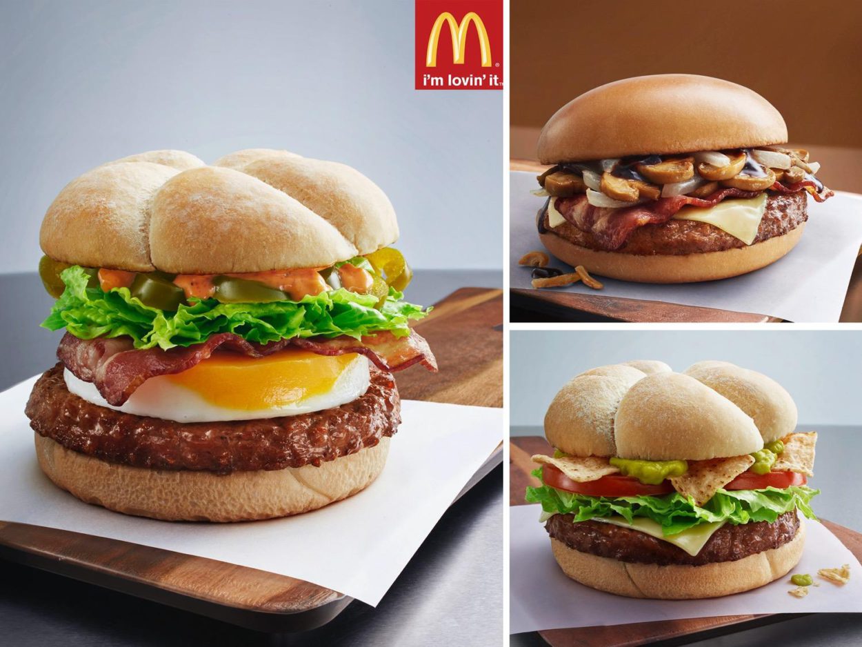 McDonald's Burger shot professionally for a commercial
